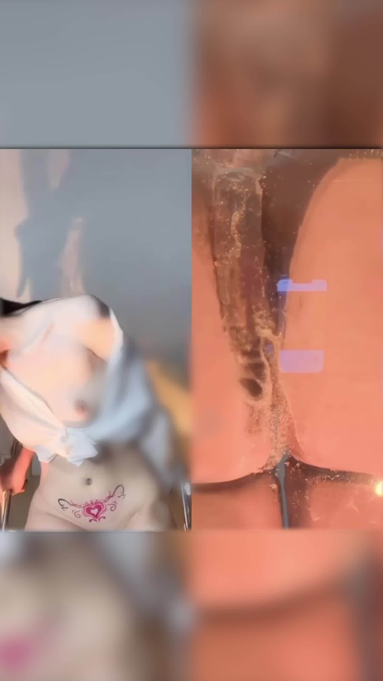  刺淫纹欠操的主播开双萤幕特写自慰插逼 的剧照2